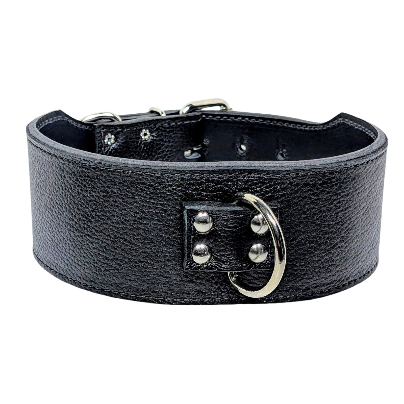 X1 - Collar de cuero para perros de 3" de ancho