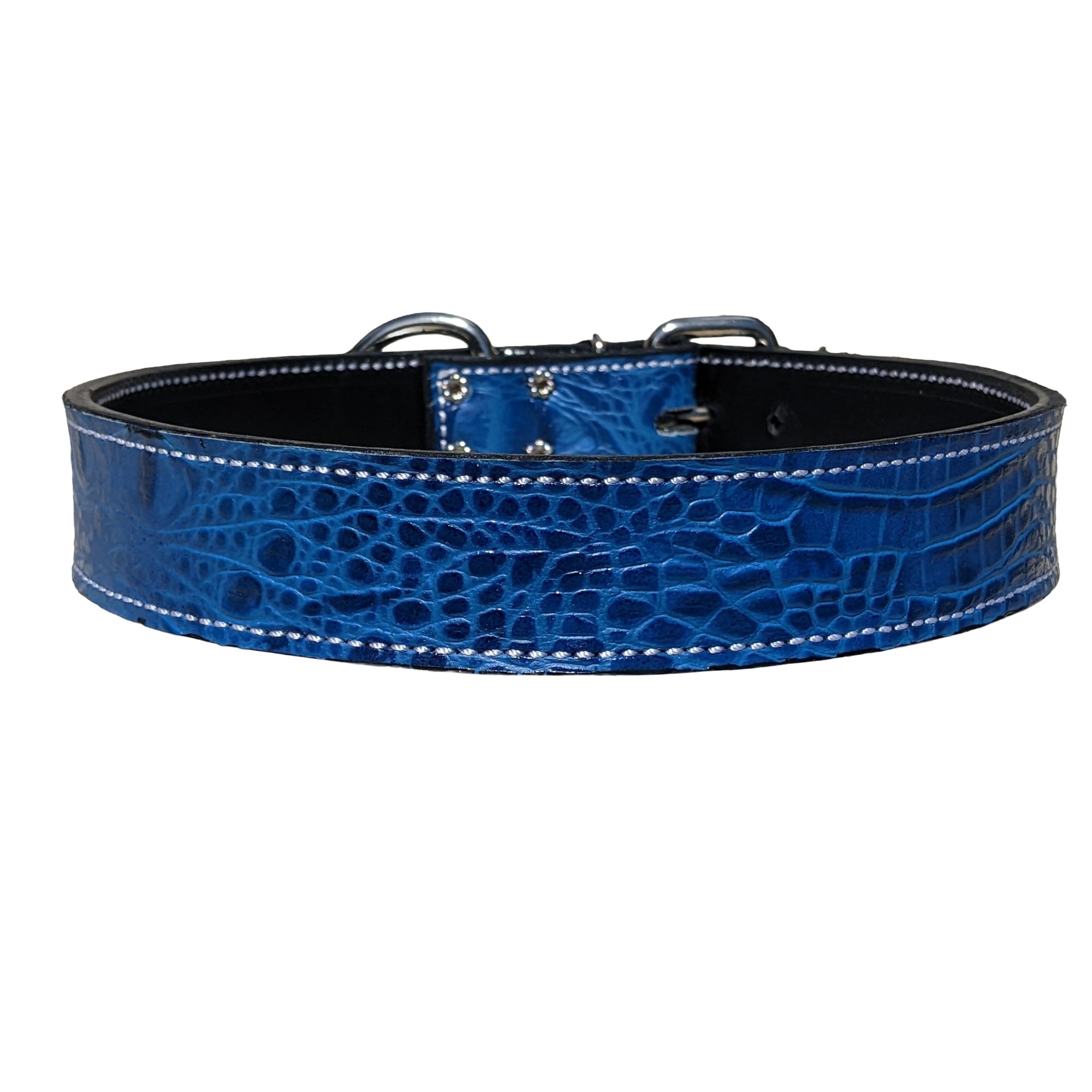 C1 - Collar de cuero para perros de 1,5" de ancho 