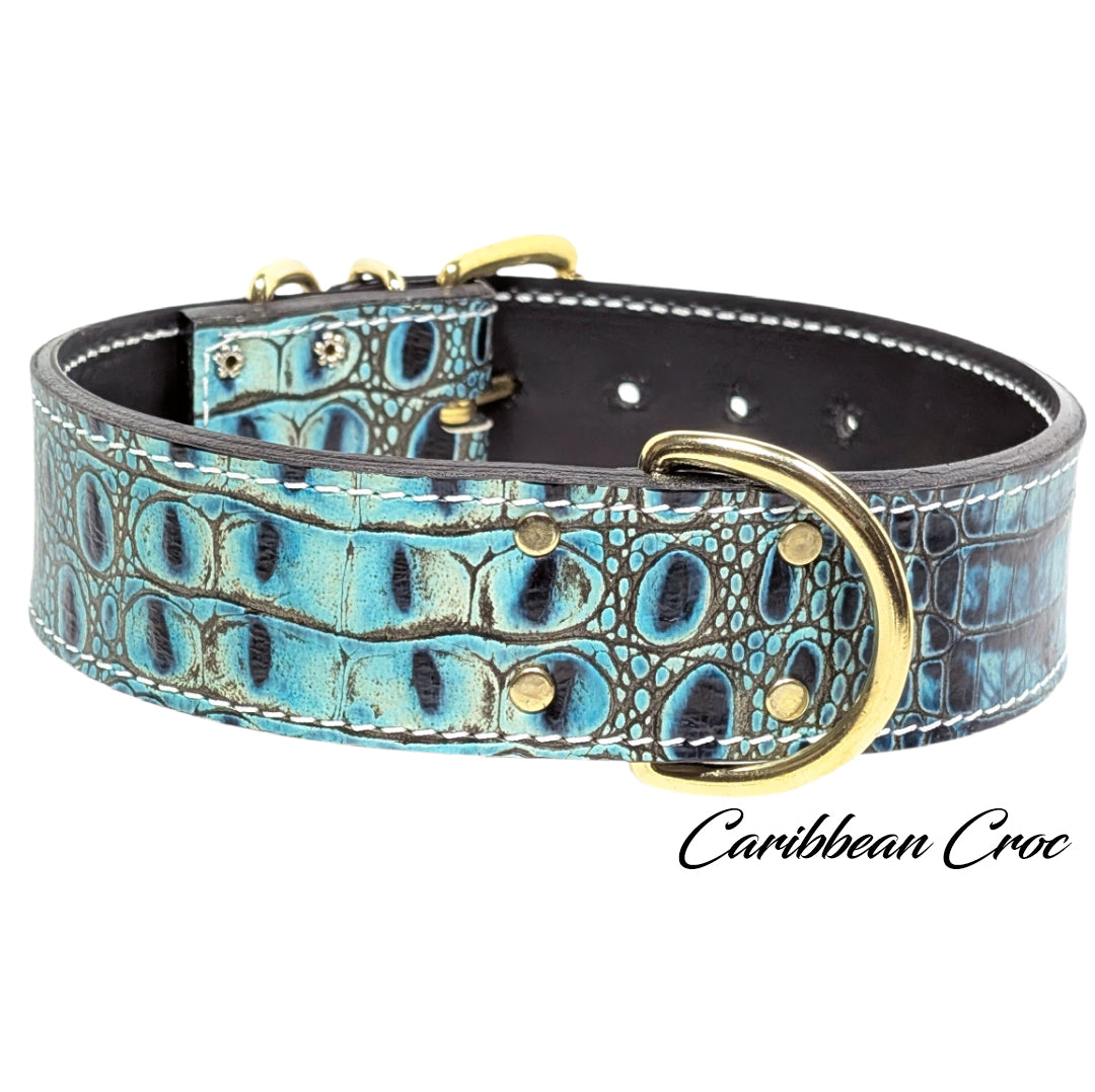W1 - 2" Wide Leather Dog Collar