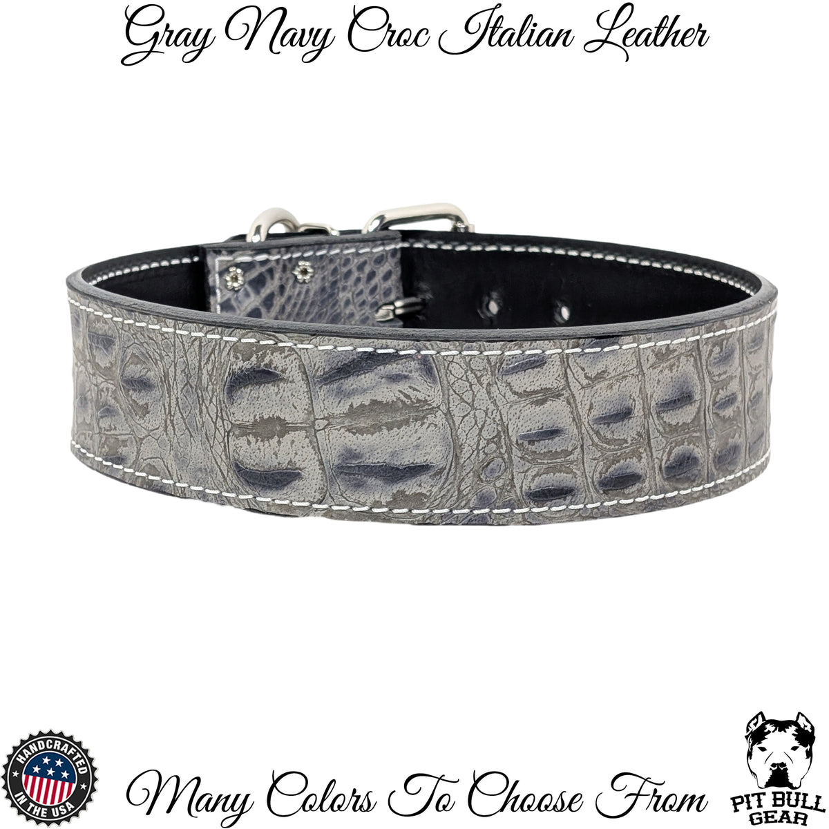 W1 - 2" Wide Leather Dog Collar