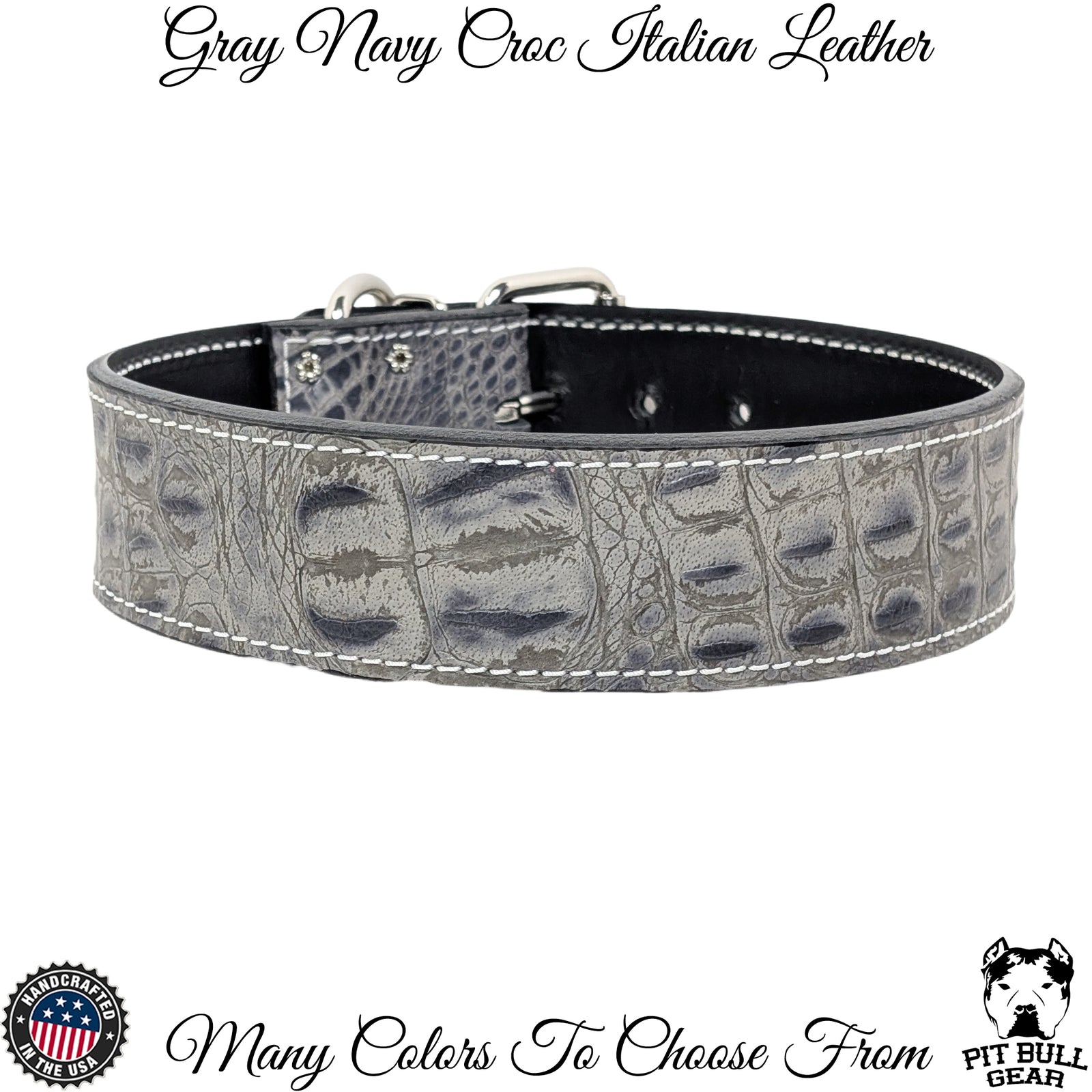 W1 - 2" Wide Leather Dog Collar