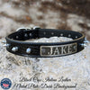 NU19 - 1" Personalized Leather Spiked Collar