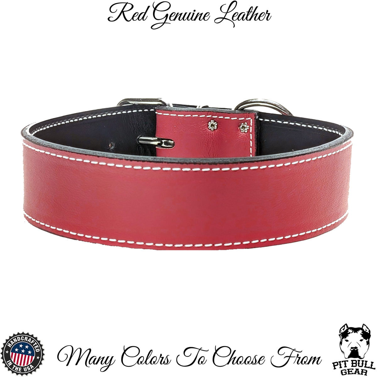 W1 - 2" Wide Leather Dog Collar