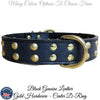 V6 - 1 1/2" Studded Leather Dog Collar