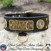 W51 - 2" Personalized Military Leather Dog Collar