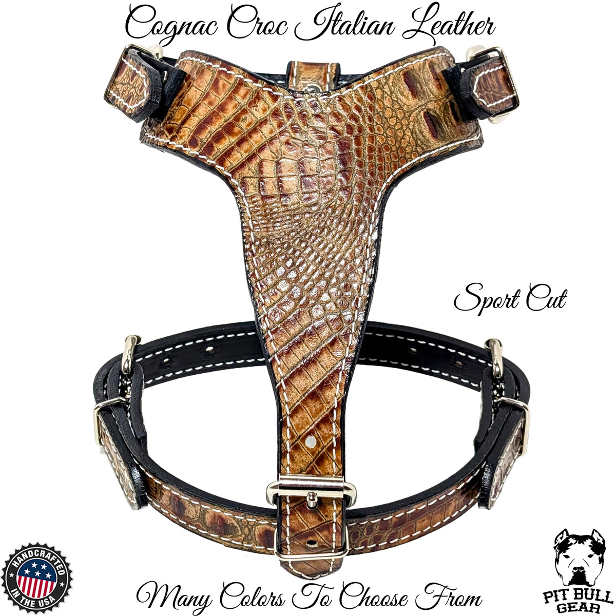 SCH - Sport Cut Leather Dog Harness