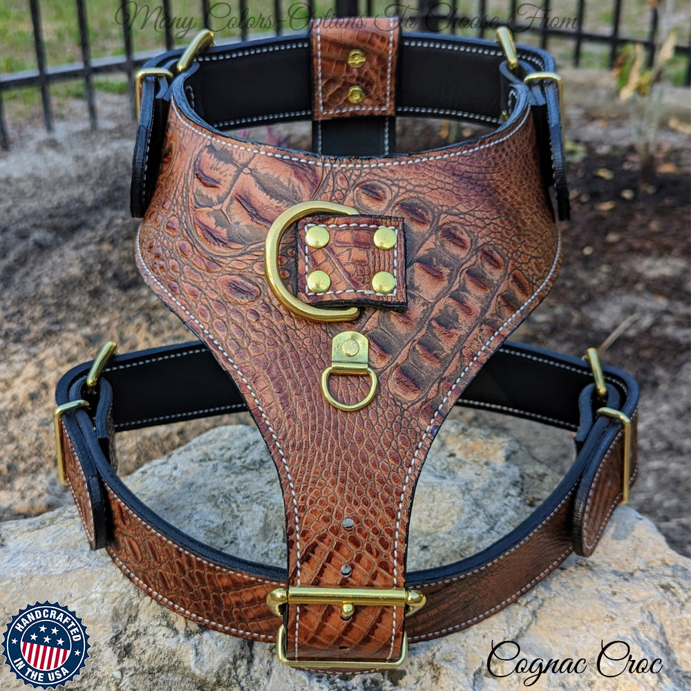 H1 - Custom Made Leather Dog Harness
