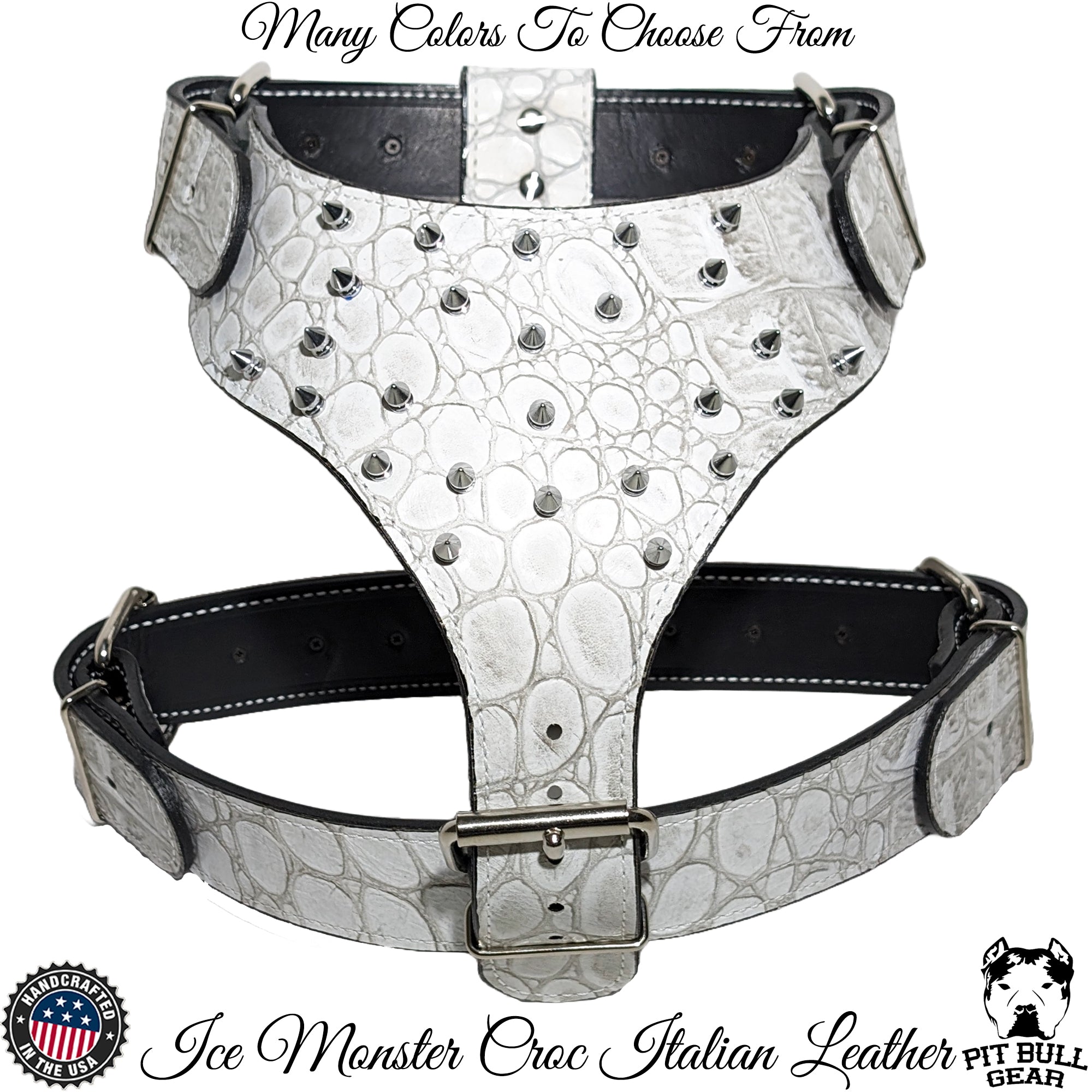 Y62 - Spiked Leather Dog Harness
