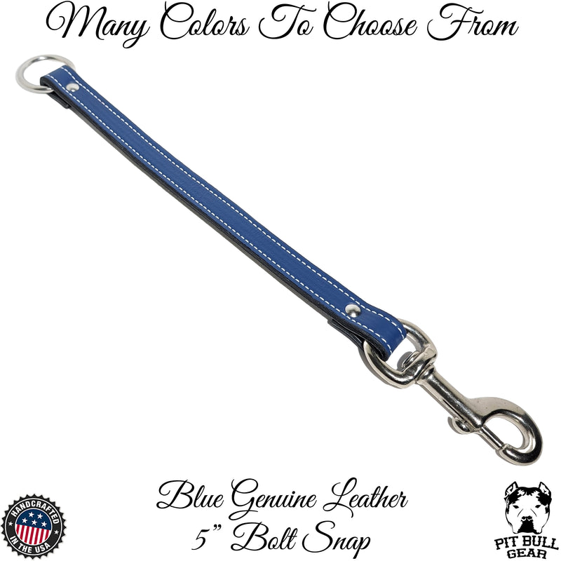 Leather Dog Leash Extender PIT BULL GEAR Pit Bull Gear