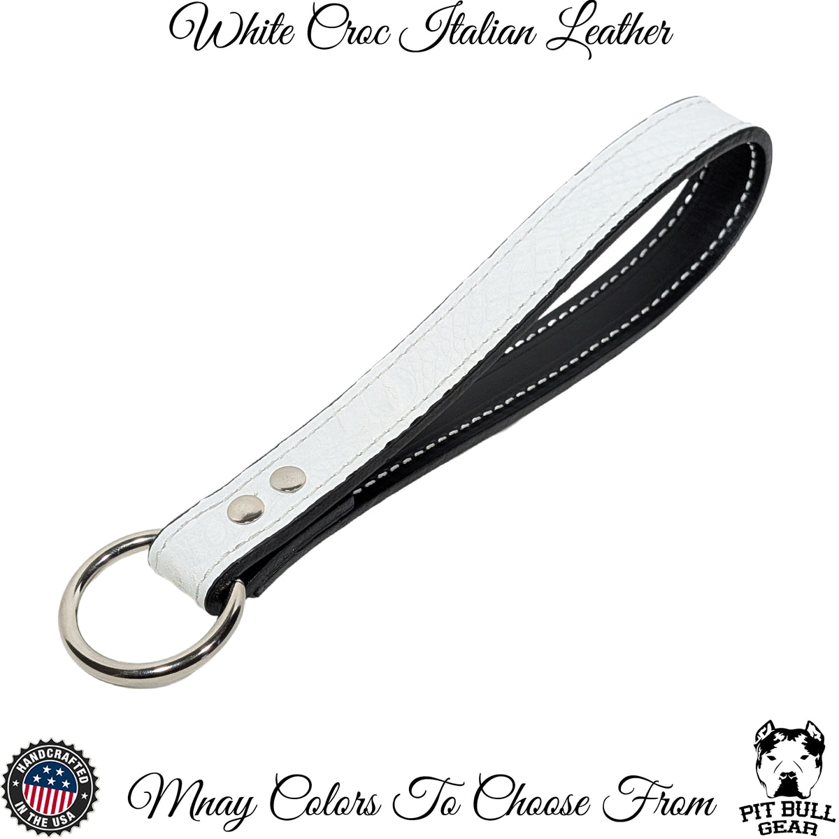 HL3 - 1" Wide 2-Ply Leather Handle w/ "O" Ring Heavy Duty Leash Maker