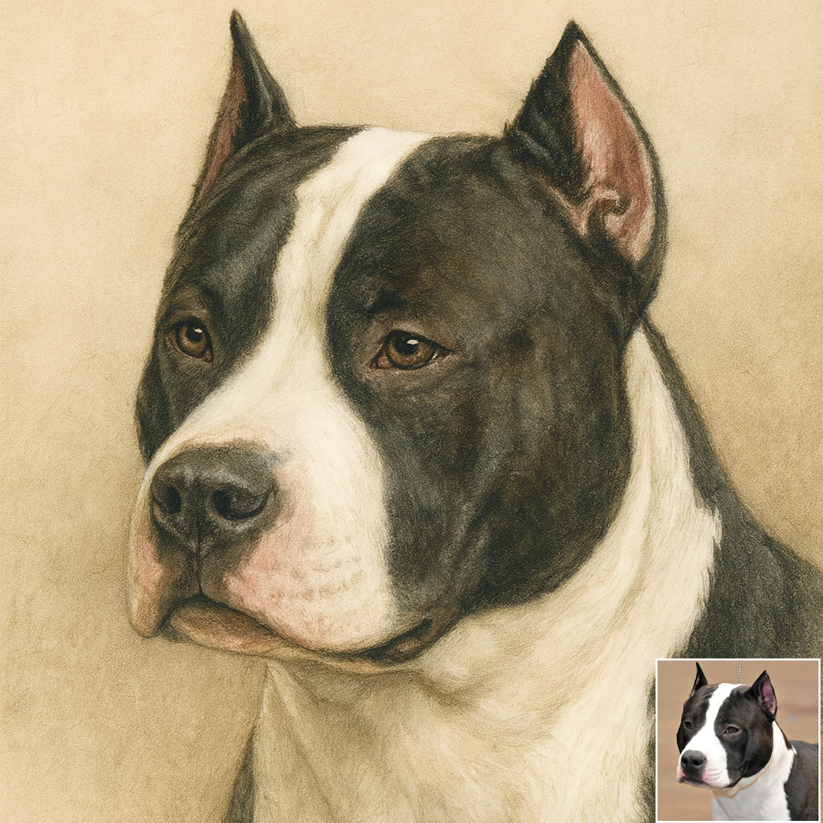 Custom Realistic Dog Portrait – Colored Pencil Style from Your Photo (Digital Download)