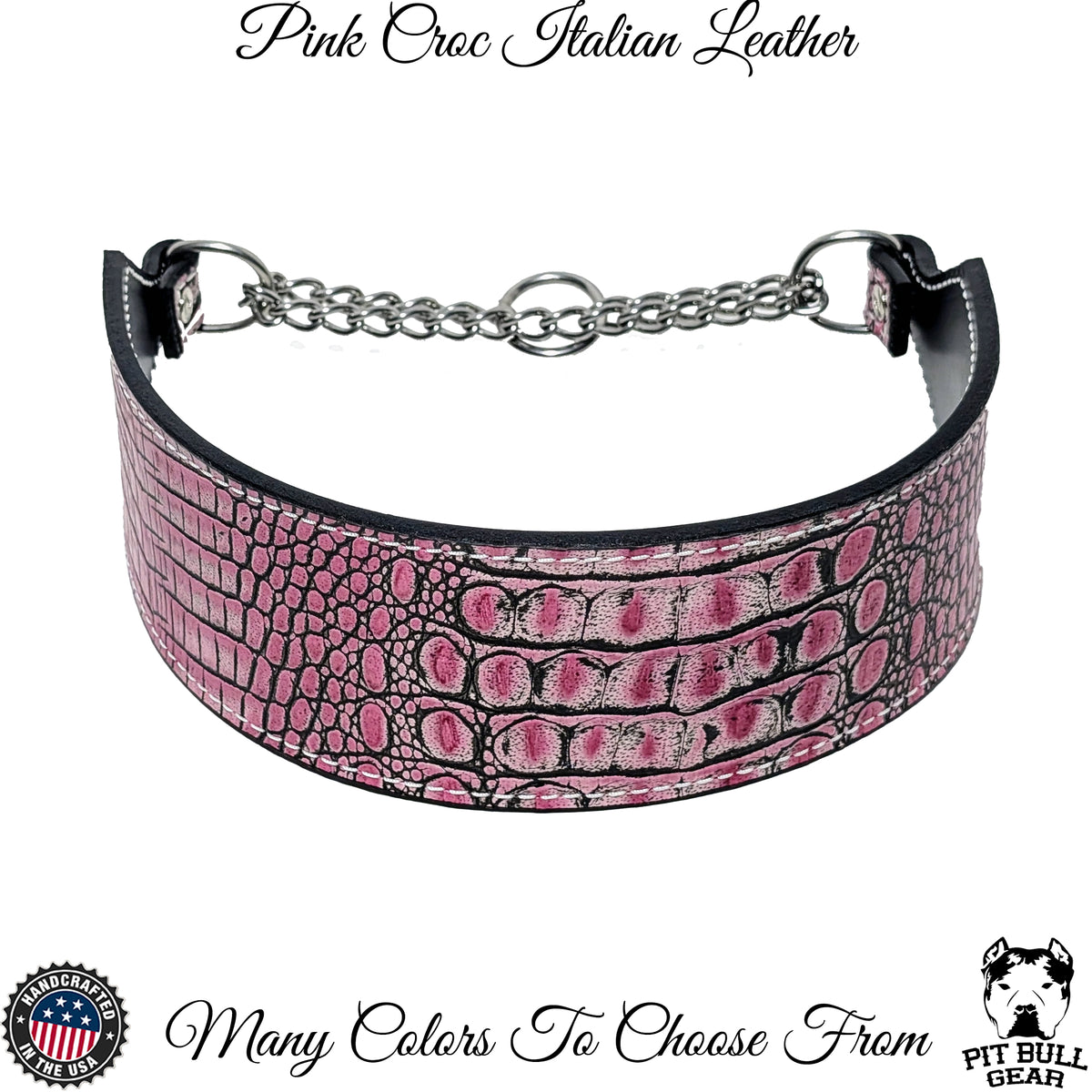 LM25 - 2.5" Wide Leather Martingale Collar
