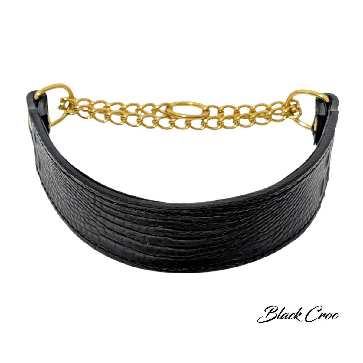 LM7 - 2" Wide Leather Martingale Collar