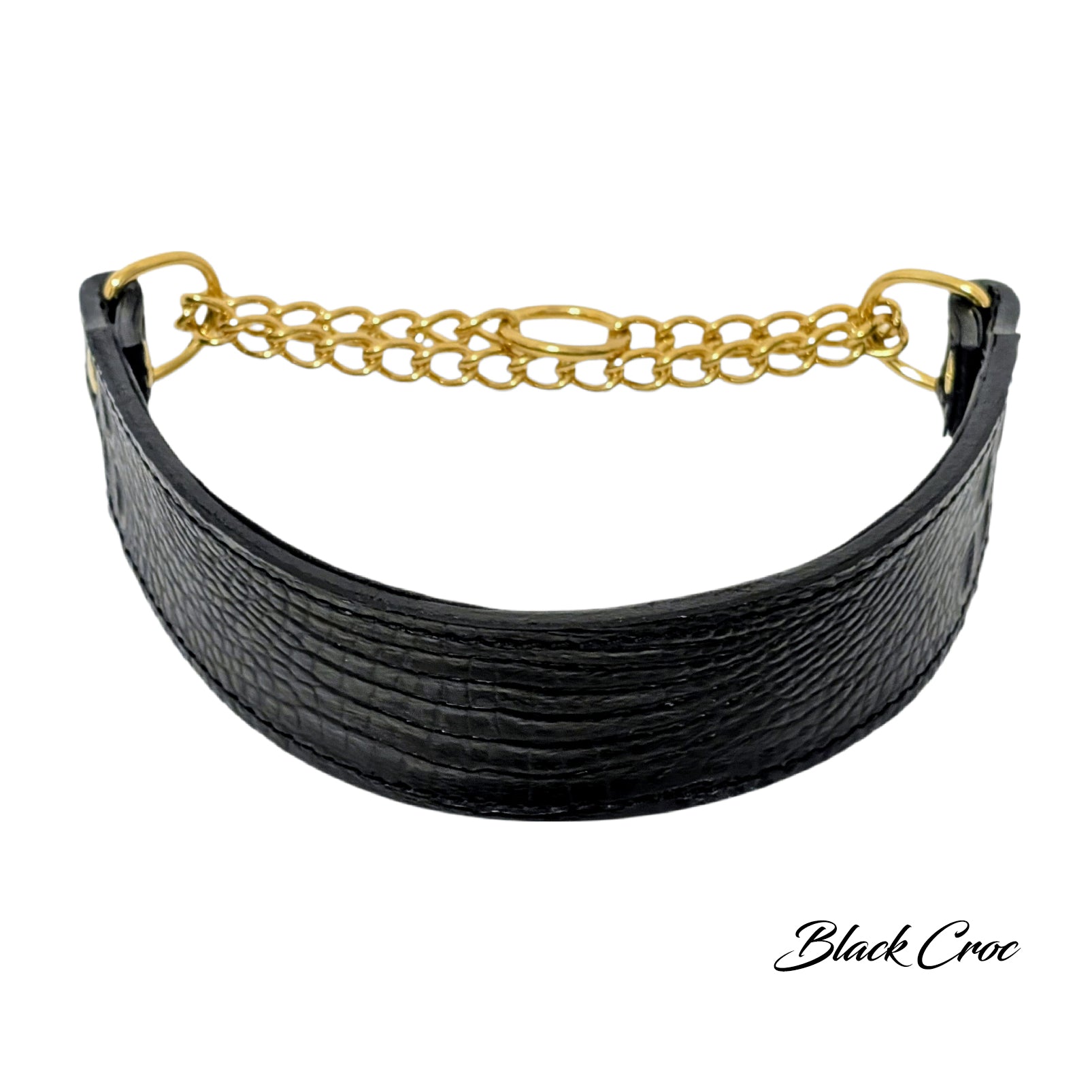 LM7 - 2" Wide Leather Martingale Collar