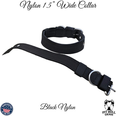 Nylon Dog Collar Nylon Dual Handle Leash Set, Heavy Duty Padded - NS2