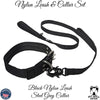 Nylon Dog Collar Nylon Dual Handle Leash Set, Heavy Duty Padded - NS4