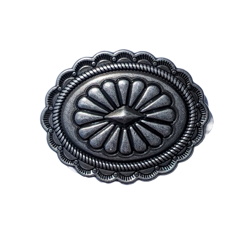 Concho - Southwest Style Oval Concho Antique Silver