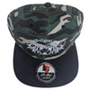 CHAPÉU PITBULL GEAR FLAT BILL SNAPBACK CAMO COM ABA PRETA