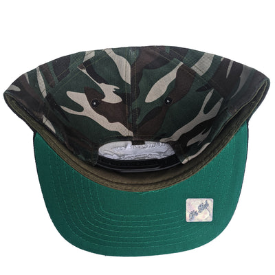 PIT BULL GEAR FLAT BILL SNAPBACK HAT CAMO W/BLACK BRIM