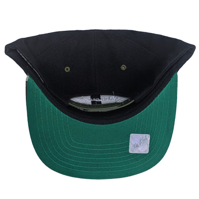 PIT BULL GEAR FLAT BILL SNAPBACK HAT BLACK W/CAMO BRIM