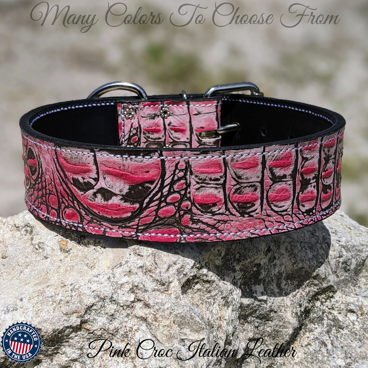 W1 - 2" Wide Leather Dog Collar