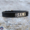 Leather Dog Collar Personalized Name Plate Custom Made 1" Collar - NU1