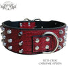 X9 - 3" Wide Bucket Studded Leather Collar