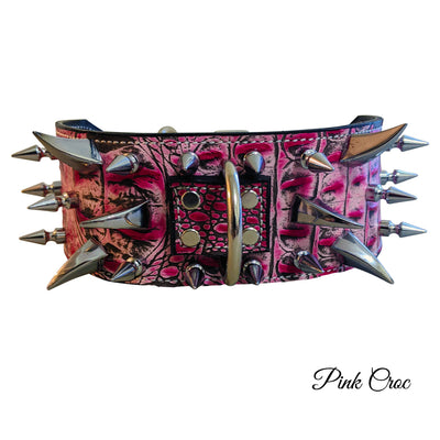 XC30 - 3" Multi Spiked Leather Dog Collar