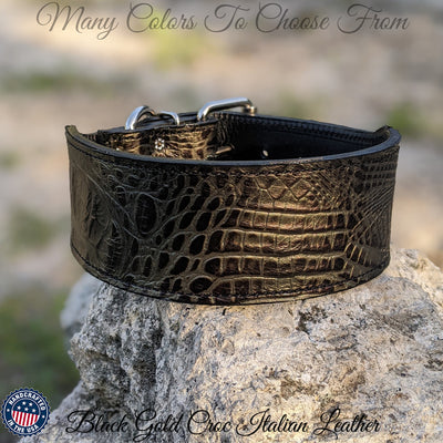Leather Dog Collar 2 1/2" Wide Heavy Duty Leather Collar
