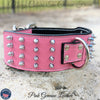 J11 - 2 1/2" Spiked Leather Dog Collar