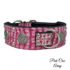 J6 - 2 1/2" Military Themed Leather Dog Collar