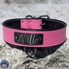 Leather Dog Collar Personalized Name Collar Heavy Duty 2" Wide - N15
