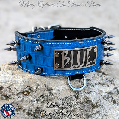 NJ5 - 2 1/2" Personalized Spiked Collar