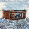 TW42 - 2" Tapered Leather Name Plate Collar