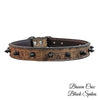 U17 - 1" Wide Spiked Leather Dog Collar