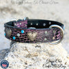 V7 - 1 1/2" Hearts & Gems Leather Collar