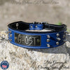 W29 - 2" Tapered Leather Personalized Collar w/Spikes & Studs