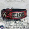 W45 - 2" Personalized Bully Spiked Leather Dog Collar