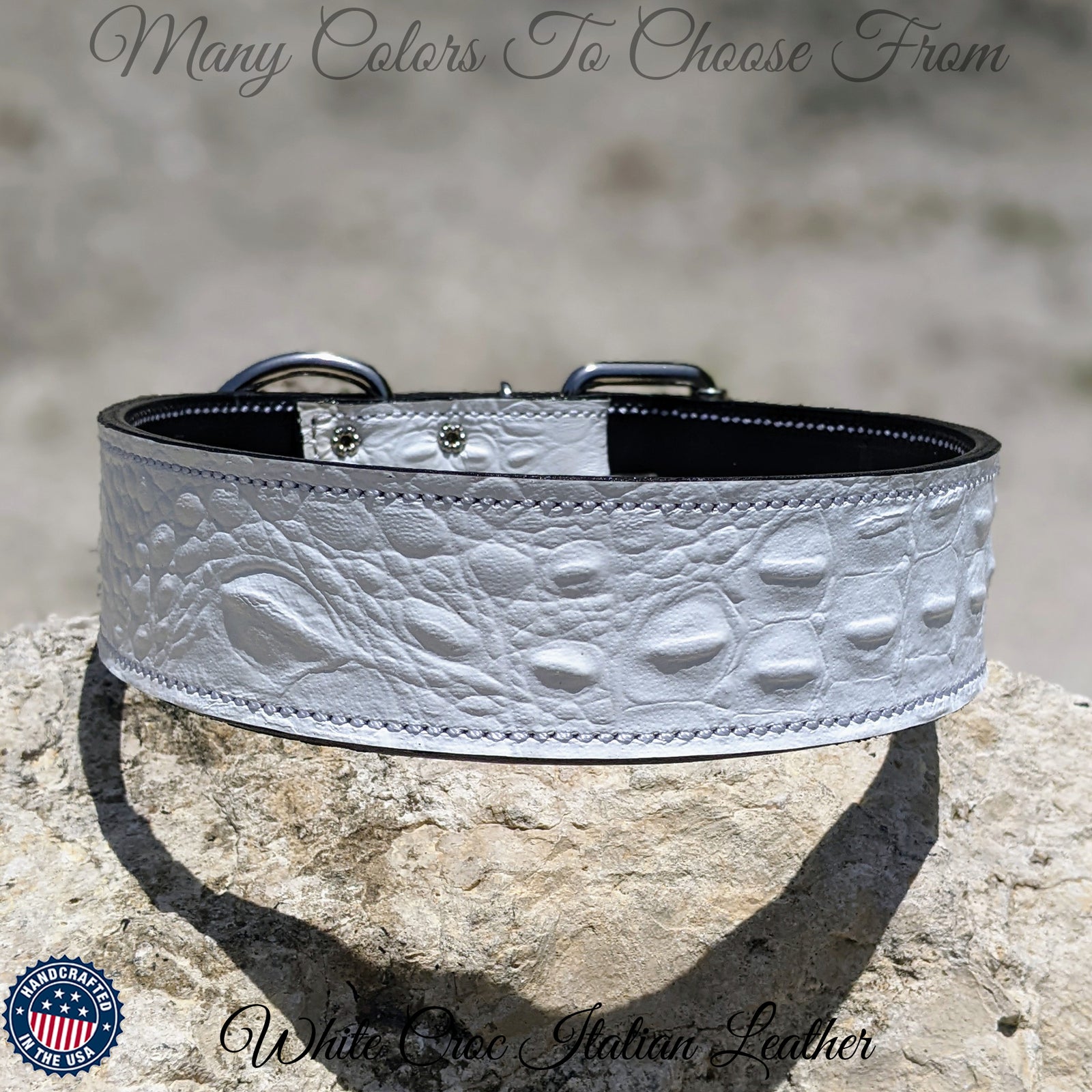 W1 - 2" Wide Leather Dog Collar