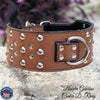 X5 - 3" Studded Leather Dog Collar