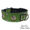 X76 - 3" Military Leather Dog Collar