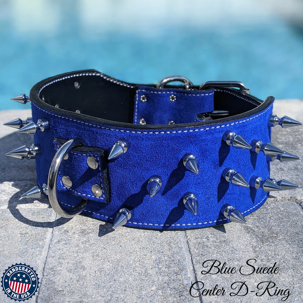 XC5 - 3&quot; Spiked Leather Dog Collar
