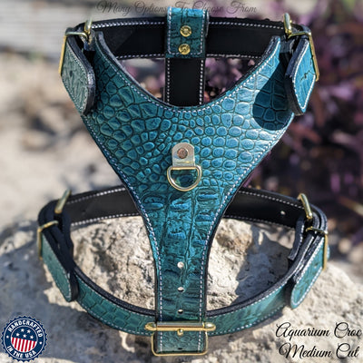 Leather Dog Harness, Custom Made Leather Harness, Strong Harness - H1