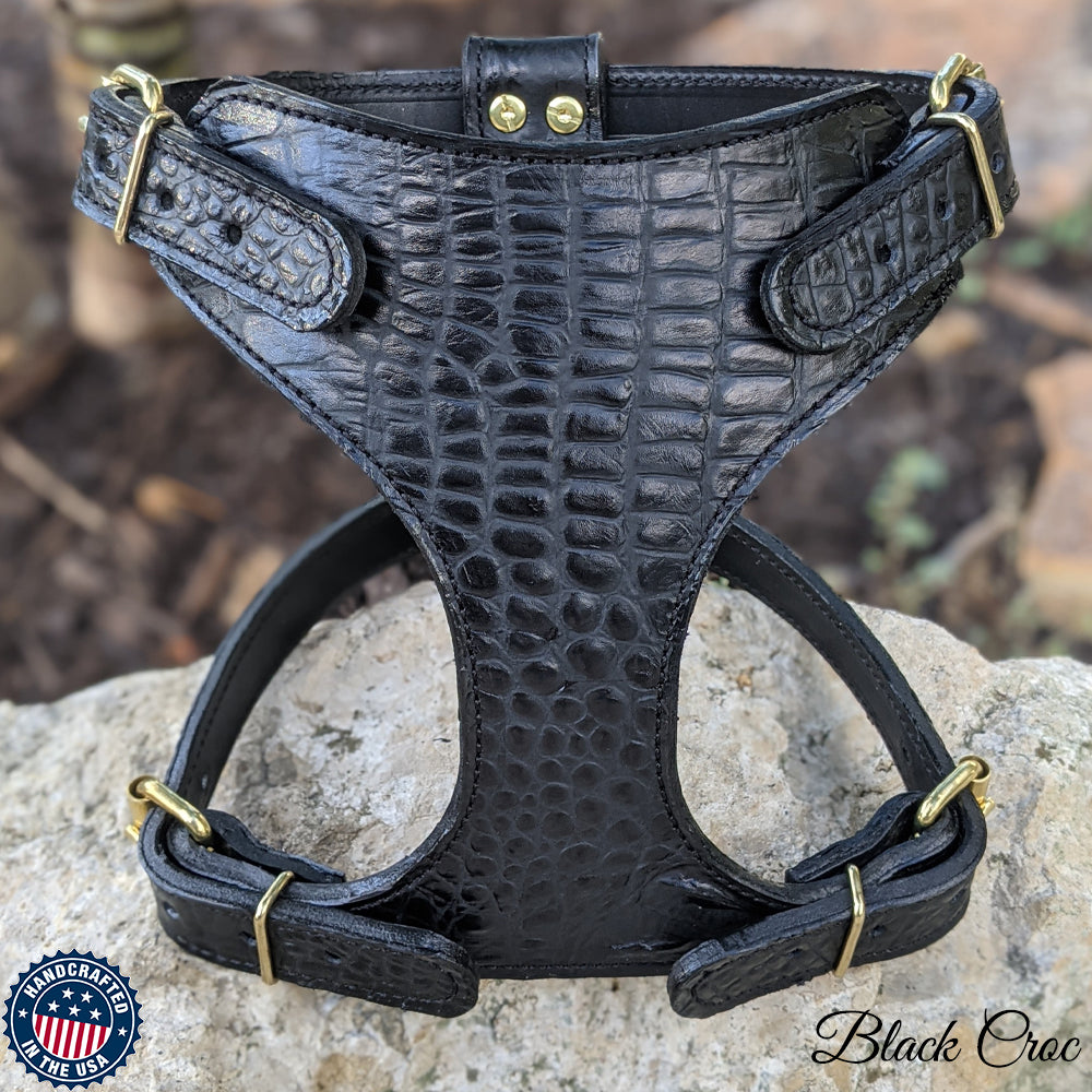 Leather dog harness clearance for french bulldog