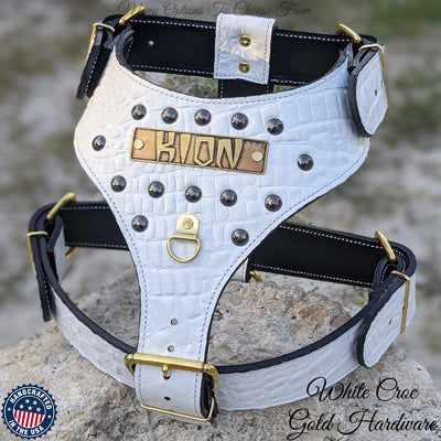 NH3 - Personalized Studded Leather Harness