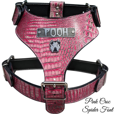 NH12 - Personalized Bully Leather Harness