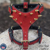 Spiked Leather Dog Harness Heavy Duty Dog Harness - Y05