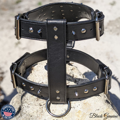 Y13 - Spiked & Studded Leather Dog Harness
