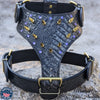 Y15 - Spikes & Gems Leather Dog Harness