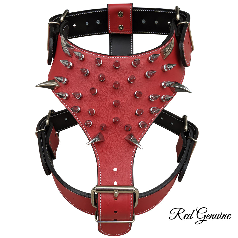 Y26 - Spiked Leather Dog Harness
